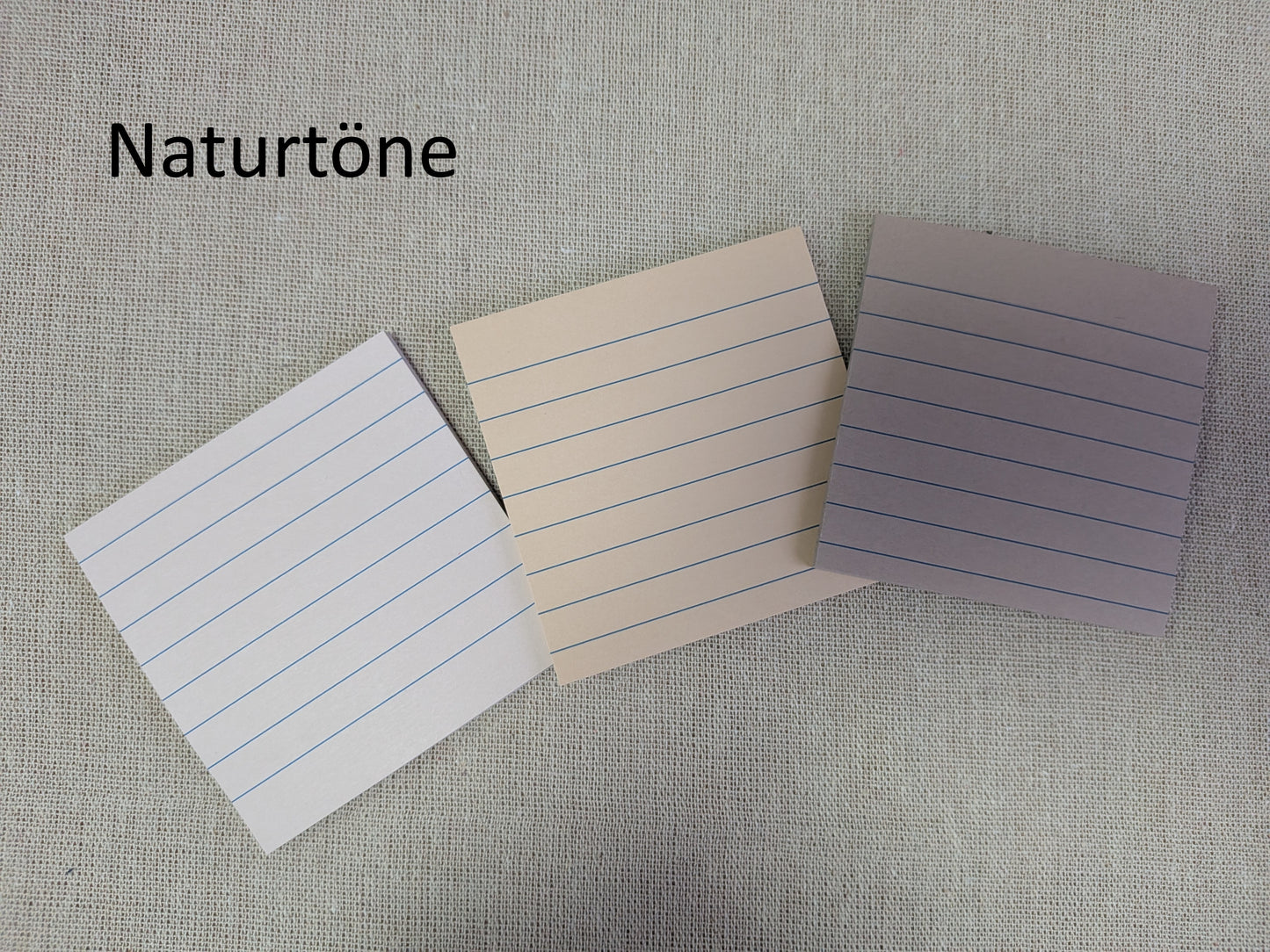 Linierte Haftnotizen – 3er Set | Pastell & Naturtöne | Planner Zubehör | Sticky Notes