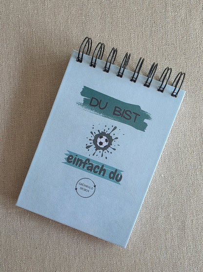 Du bist einfach du – Handgefertigter A6-Notizblock für Kinder