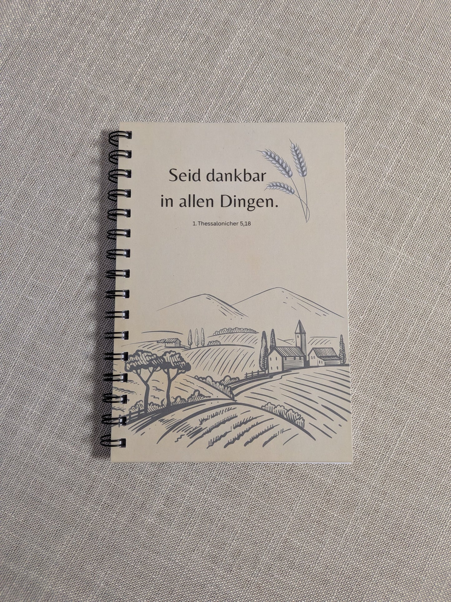 Christlicher Notizblock "Seid dankbar in allen Dingen"