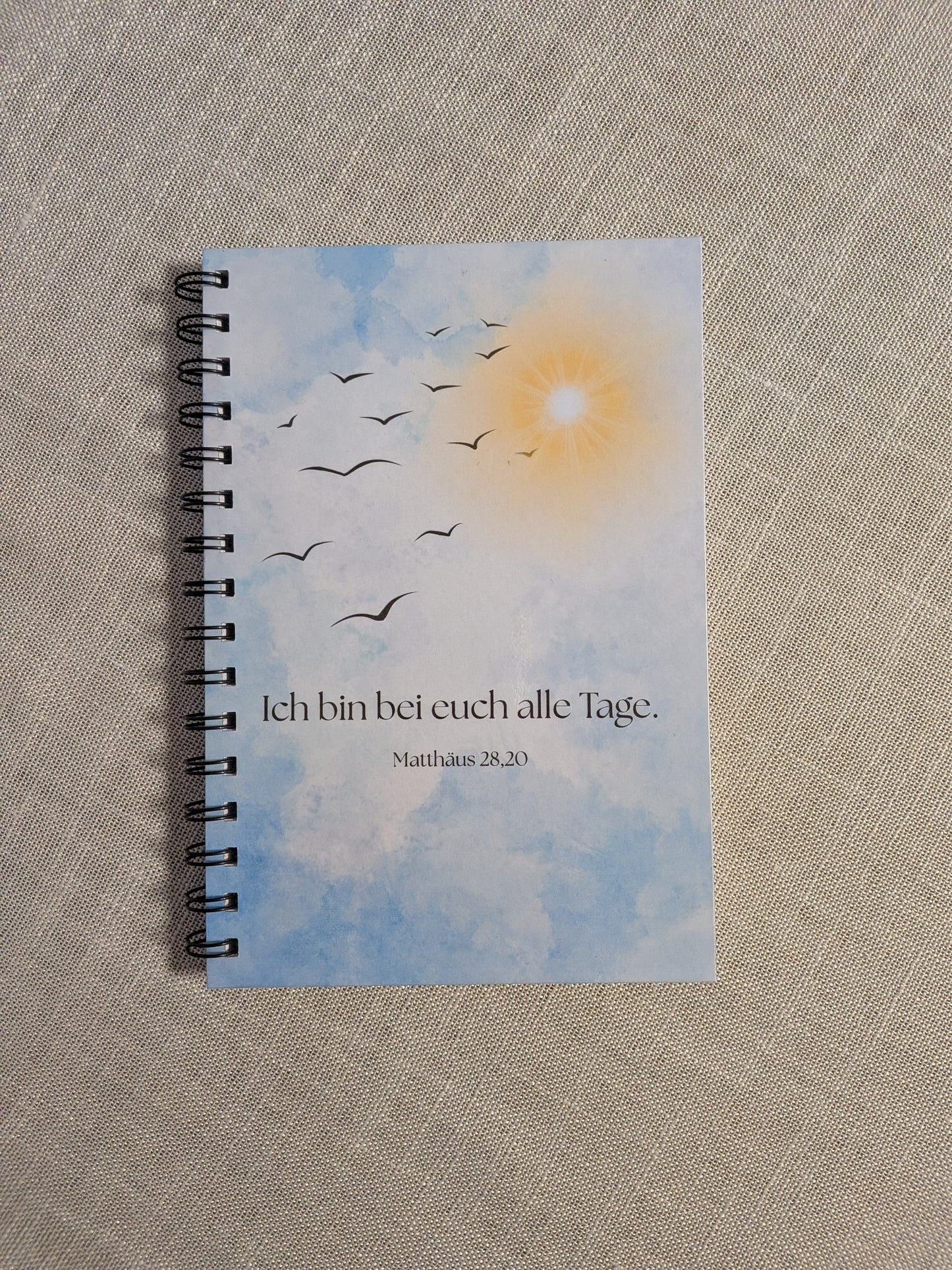 Christlicher Notizblock "Ich bin bei euch alle Tage"