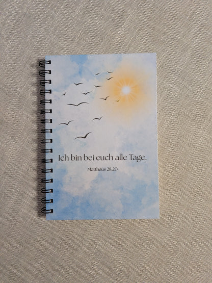 Christlicher Notizblock "Ich bin bei euch alle Tage"