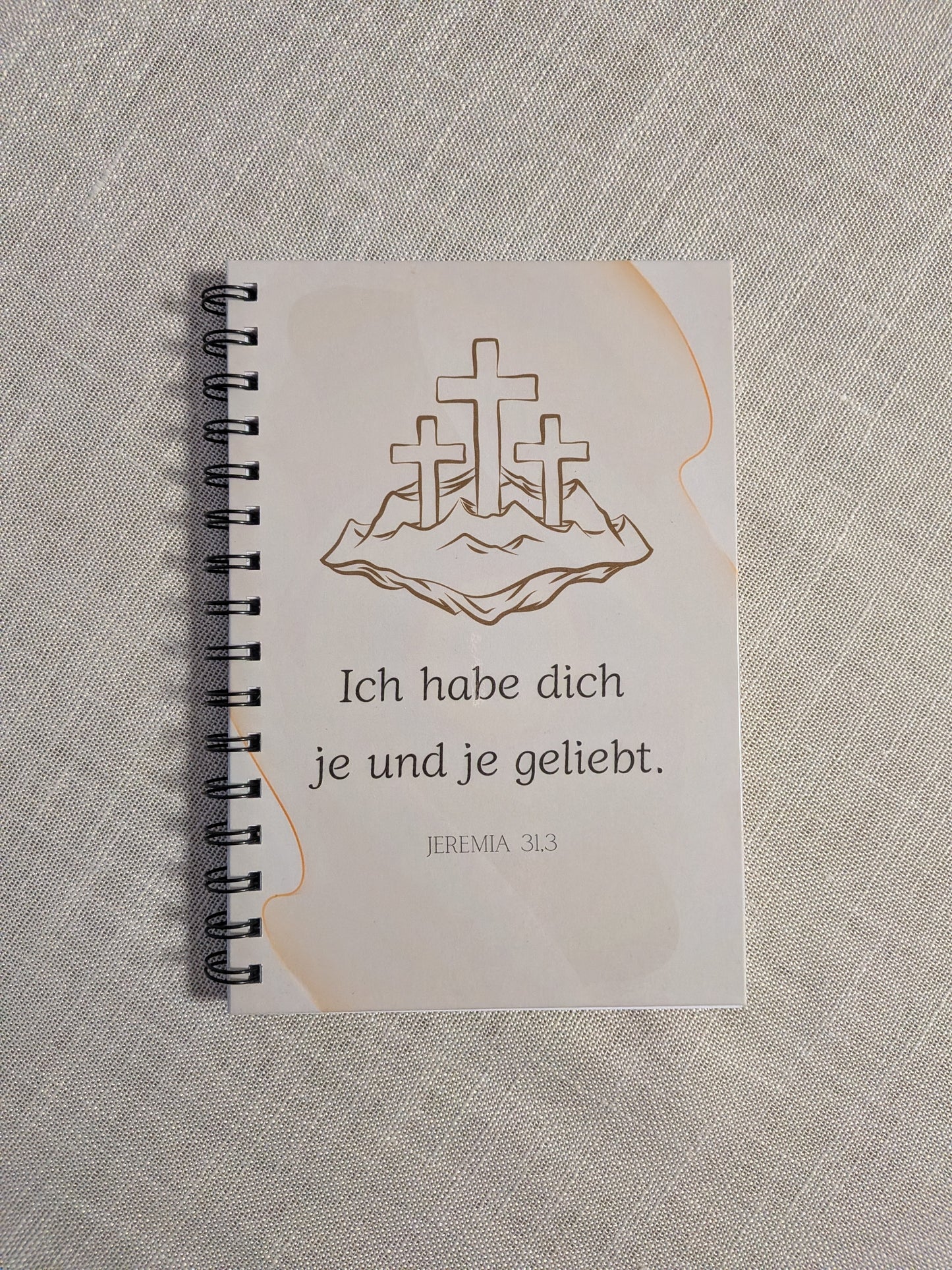 Christlicher Notizblock "Ich habe dich je und je geliebt"