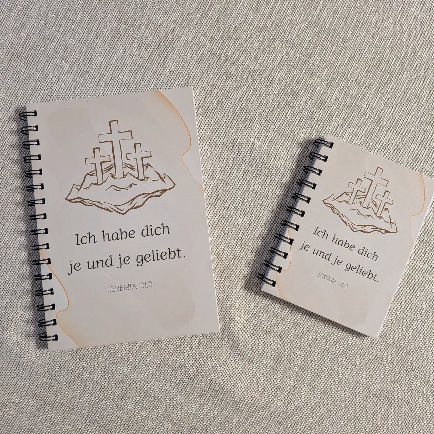 Christlicher Notizblock "Ich habe dich je und je geliebt"