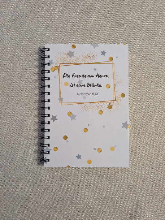 Christlicher Notizblock "Die Freude am Herrn ist eure Stärke"