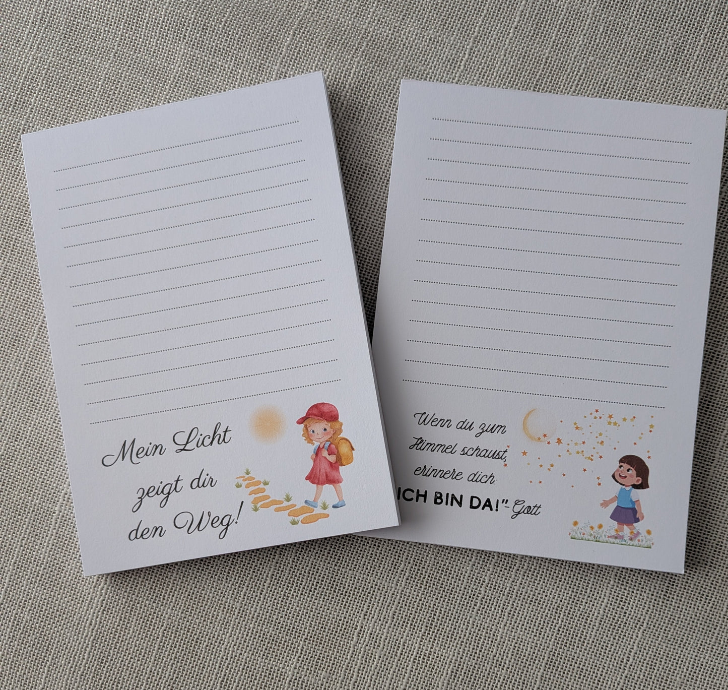 Christlicher Notizblock A6 für Mädchen – Ermutigende Zusprüche (Einzeln oder im Set)
