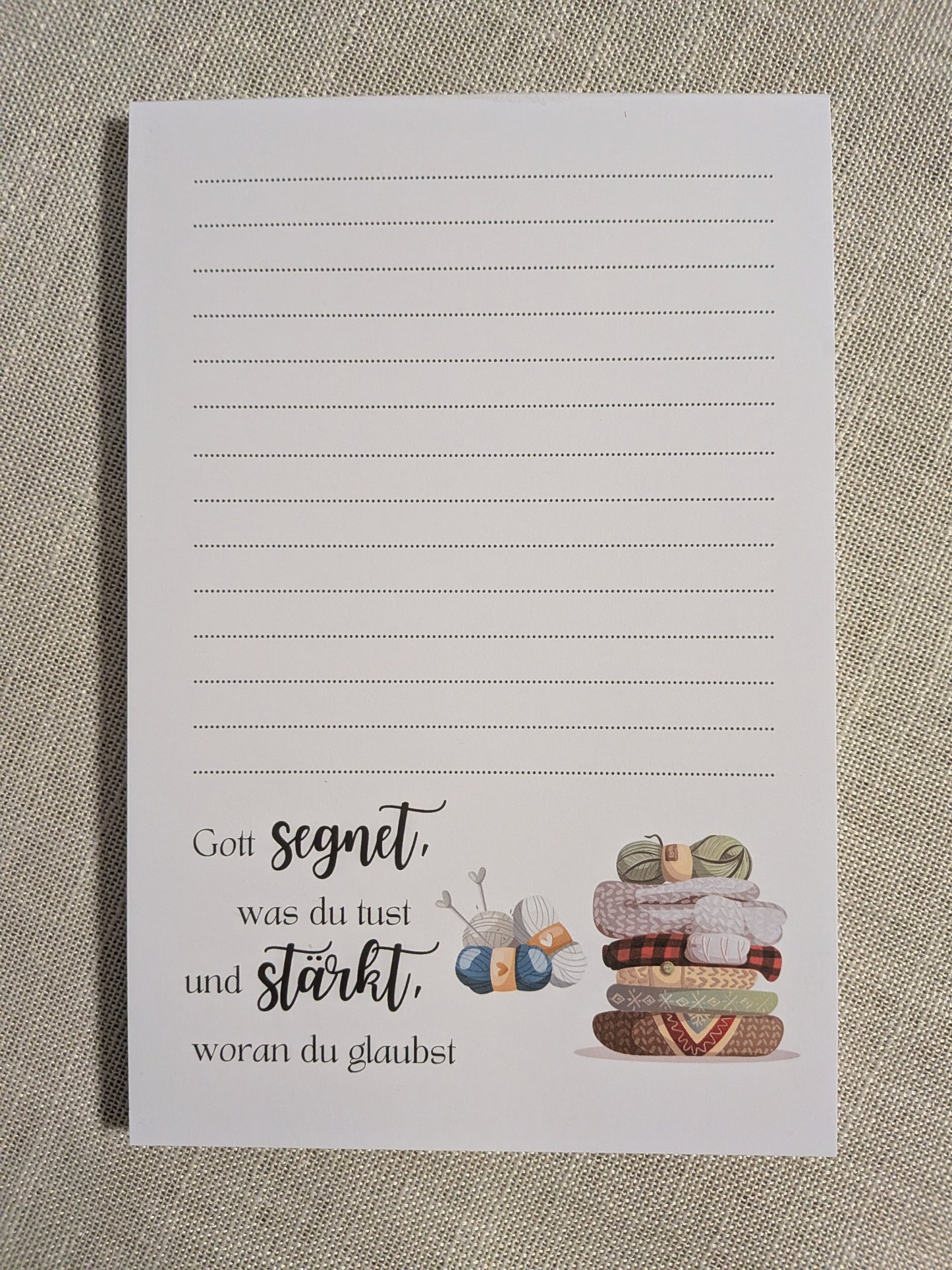 Notizblock-Set „Gott segnet, was du tust“ – A5 · A6 · A7