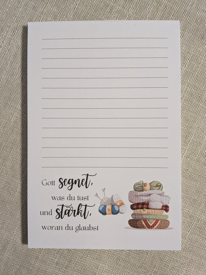 Notizblock-Set „Gott segnet, was du tust“ – A5 · A6 · A7
