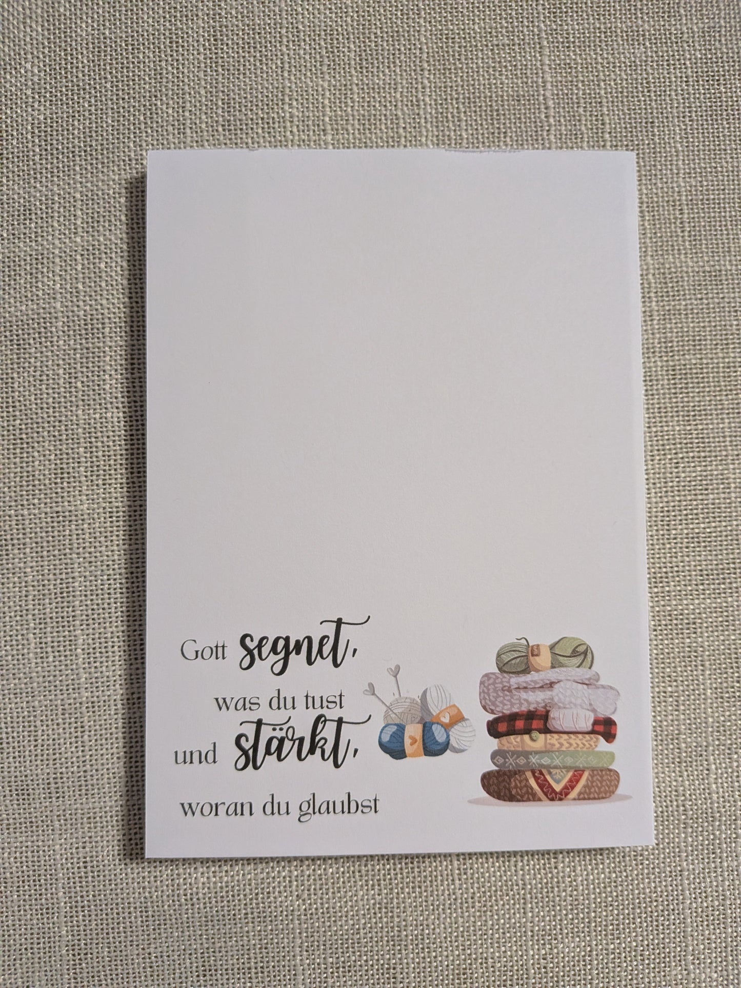 Notizblock-Set „Gott segnet, was du tust“ – A5 · A6 · A7