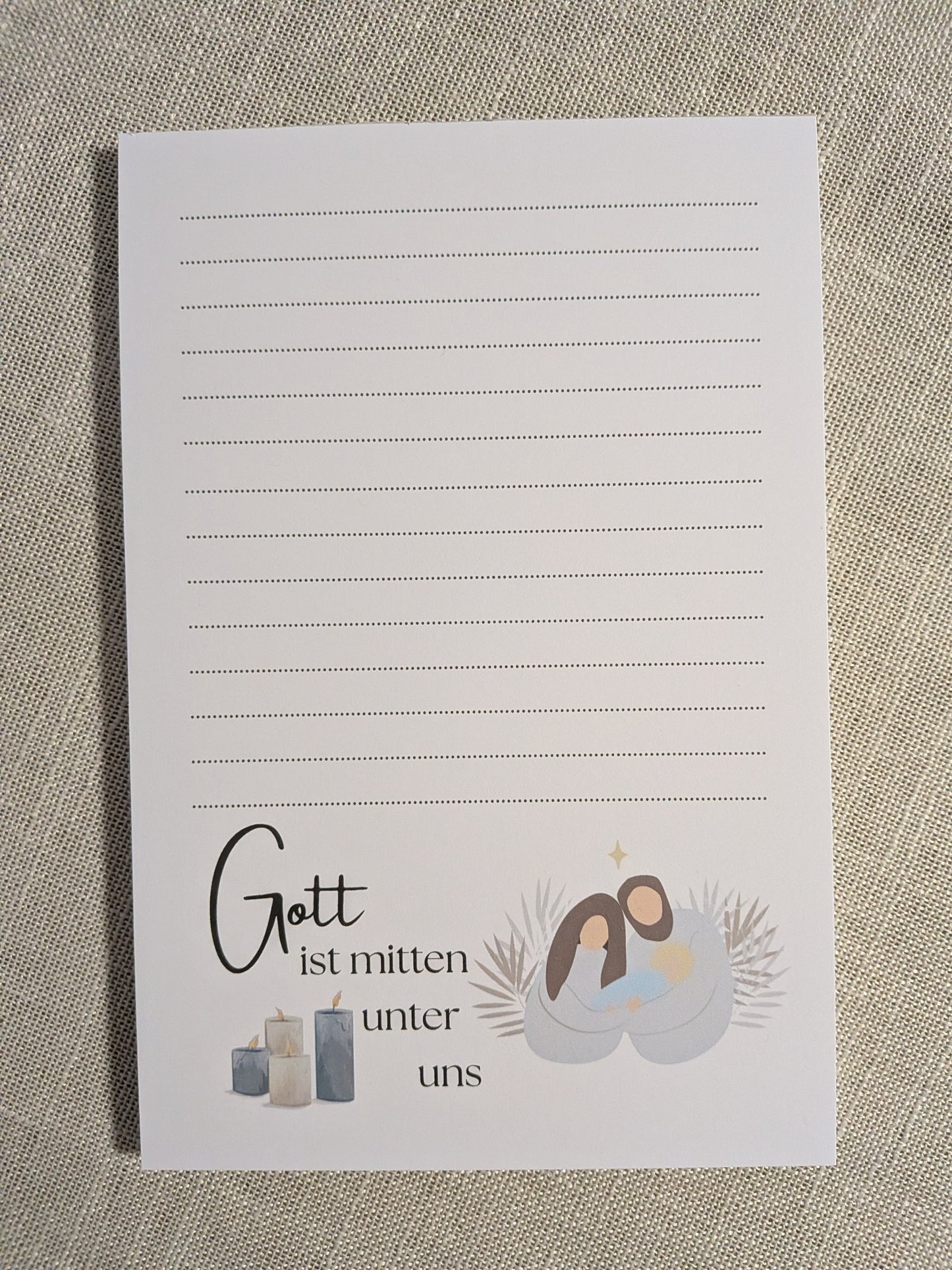 Notizblock-Set „Gott ist mitten unter uns“ – Weihnachtsedition (A5 · A6 · A7)