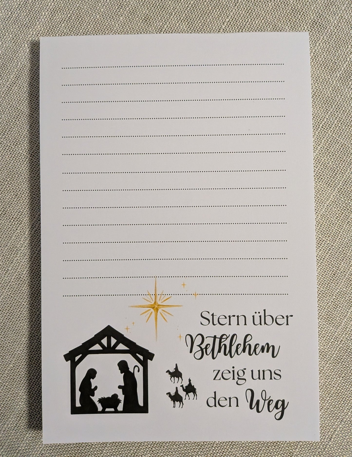 Notizblock-Set „Stern über Bethlehem“ – Weihnachtsedition (A5 · A6 · A7)