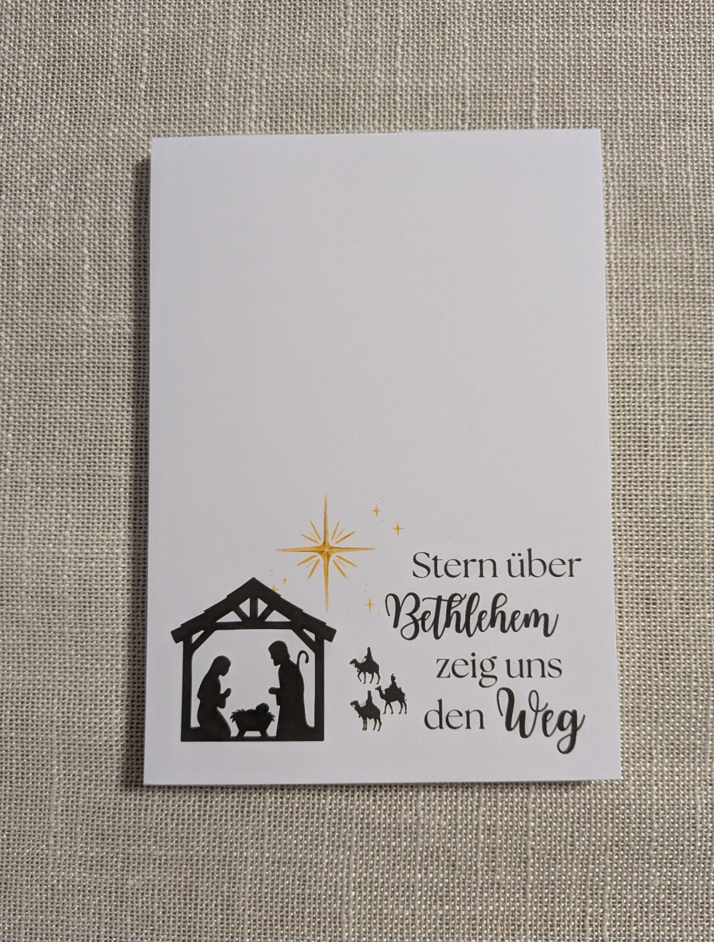 Notizblock-Set „Stern über Bethlehem“ – Weihnachtsedition (A5 · A6 · A7)