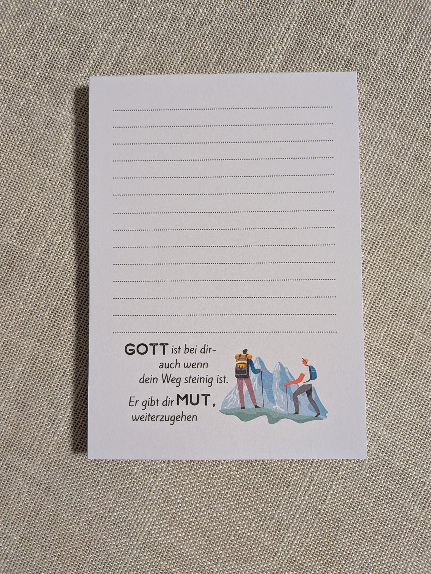 Christlicher Notizblock A6 für Jungen – Mut & Zuversicht (Einzeln oder im Set)