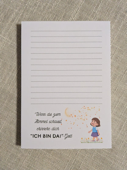 Christlicher Notizblock A6 für Mädchen – Ermutigende Zusprüche (Einzeln oder im Set)