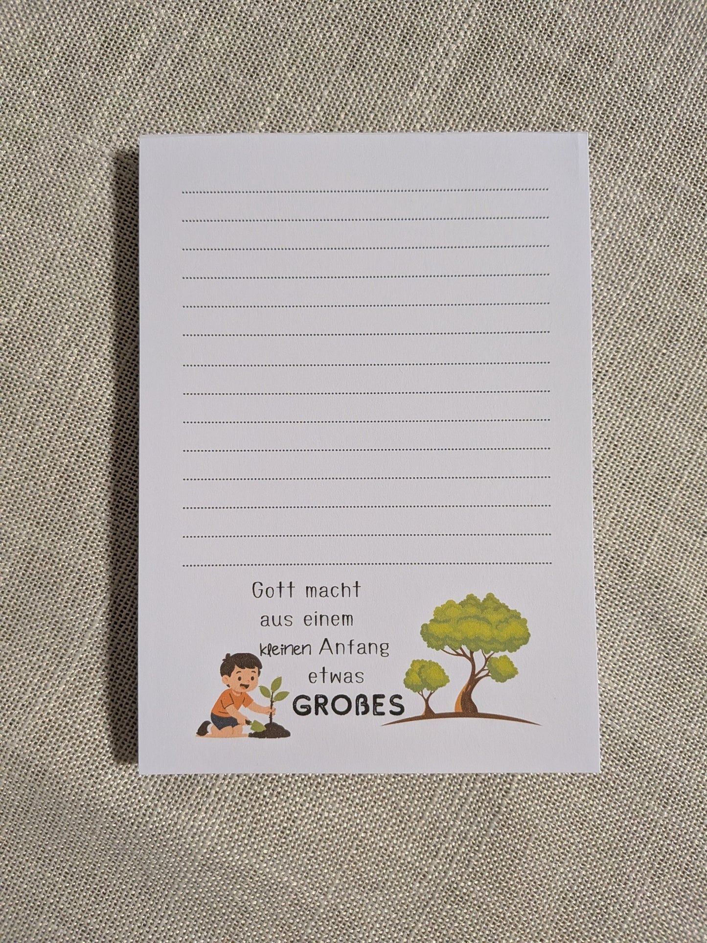 Christlicher Notizblock A6 für Jungen – Mut & Zuversicht (Einzeln oder im Set)