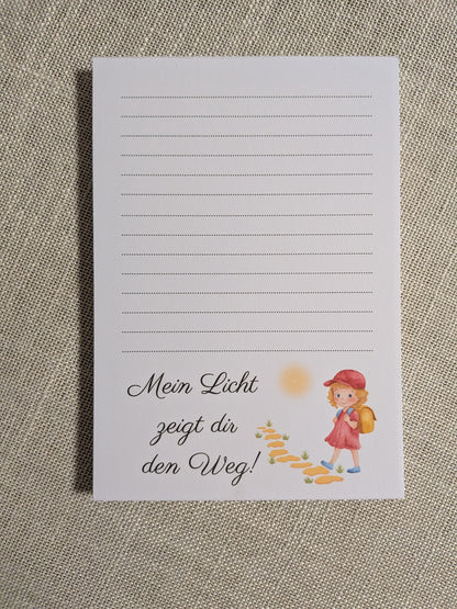 Christlicher Notizblock A6 für Mädchen – Ermutigende Zusprüche (Einzeln oder im Set)