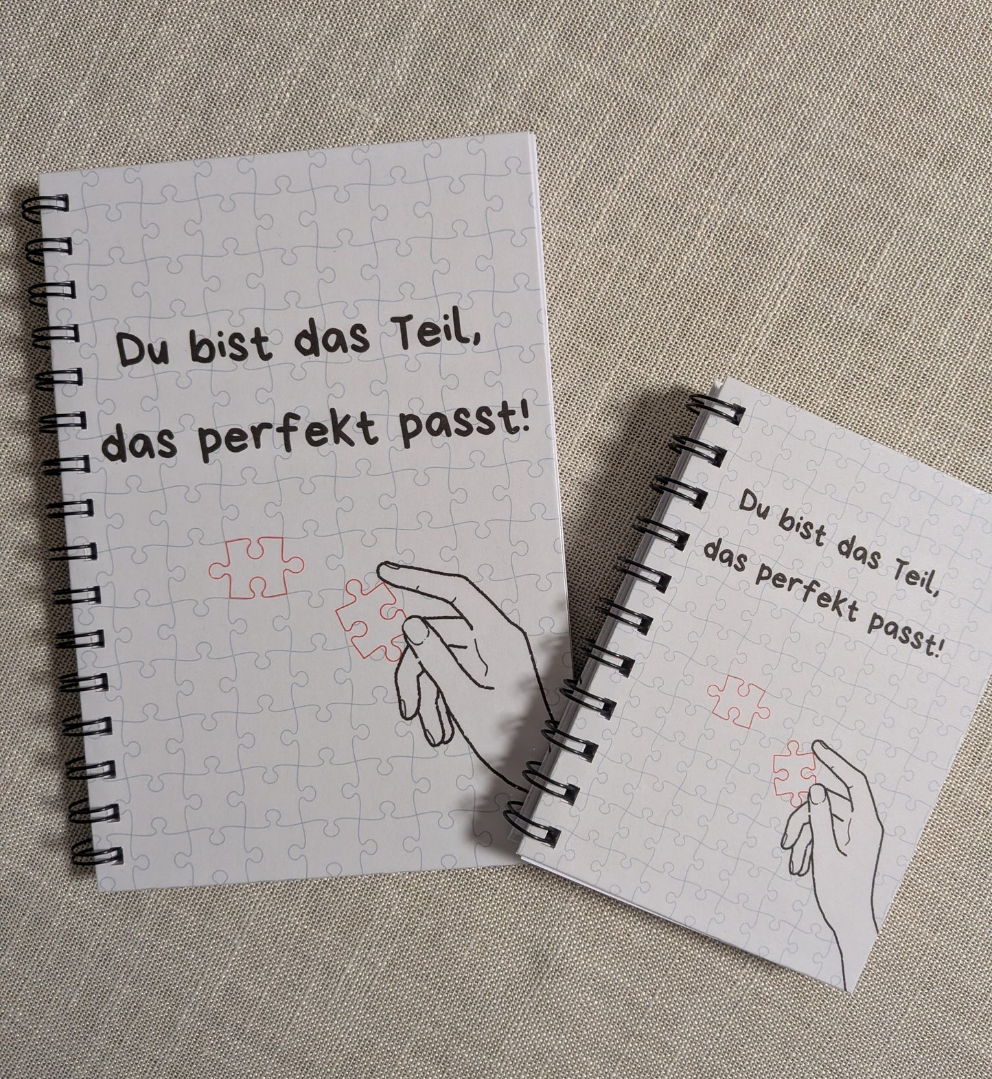 Christlicher Notizblock "Du bist das Teil, das perfekt passt"
