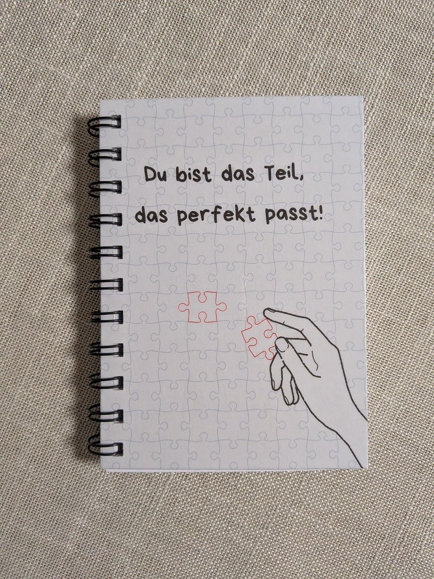 Christlicher Notizblock "Du bist das Teil, das perfekt passt"