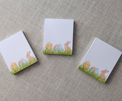 Liebevoll gestaltete Mini-Notizblöcke "kleine Osterfreunde"  | 3er Set