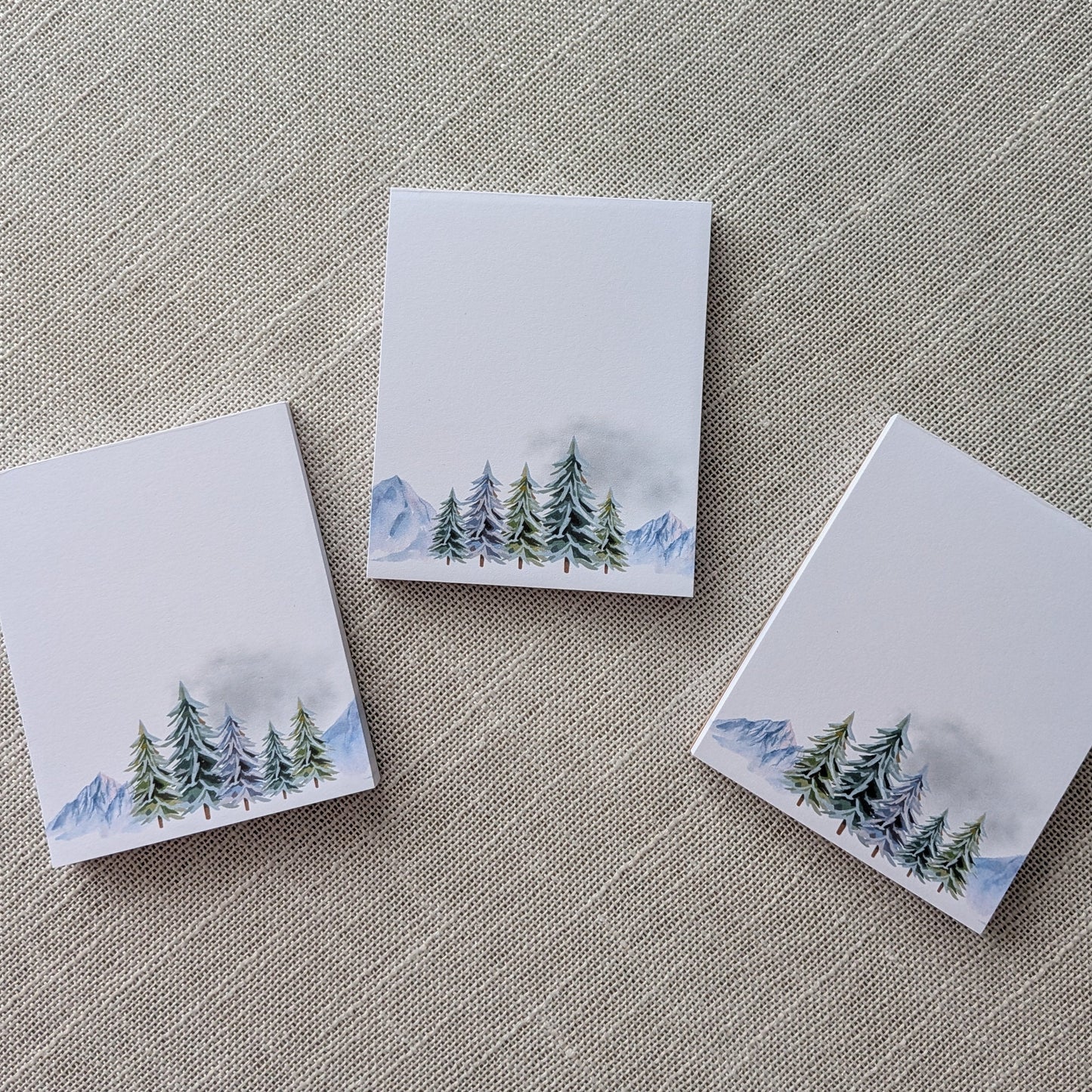 Liebevoll gestaltete Mini-Notizblöcke "Schwarzwaldstille" | 3er Set