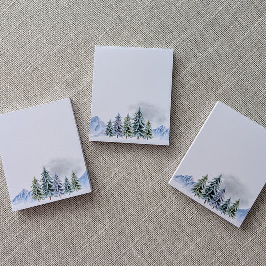 Liebevoll gestaltete Mini-Notizblöcke "Schwarzwaldstille" | 3er Set