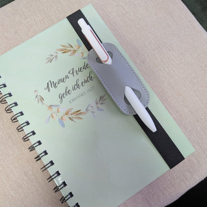 Stifthalter für Notizbuch A5 – mit Gummiband | Herz Design | Planner Zubehör