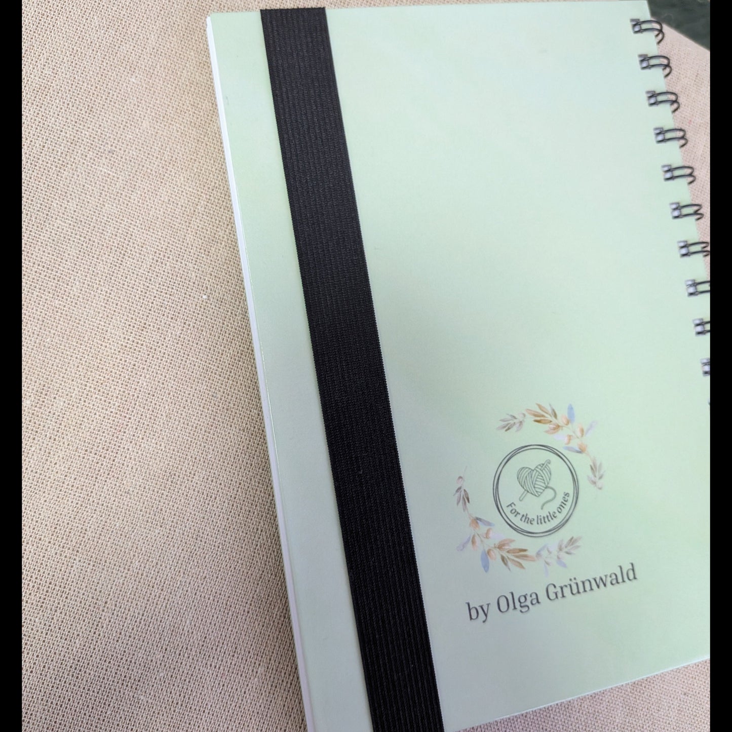 Stifthalter für Notizbuch A5 – mit Gummiband | Herz Design | Planner Zubehör