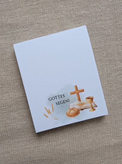 Christliche Mini Notizblöcke Set – Segenssprüche – kleines christliches Geschenk – Gott segne dich – Papeterie