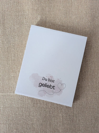 Muttertags Notizblöcke mit liebevollen Botschaften – „Du bist geliebt“ | „Du bist wichtig“ | Geschenkidee für Mama