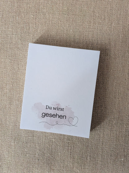 Muttertags Notizblöcke mit liebevollen Botschaften – „Du bist geliebt“ | „Du bist wichtig“ | Geschenkidee für Mama
