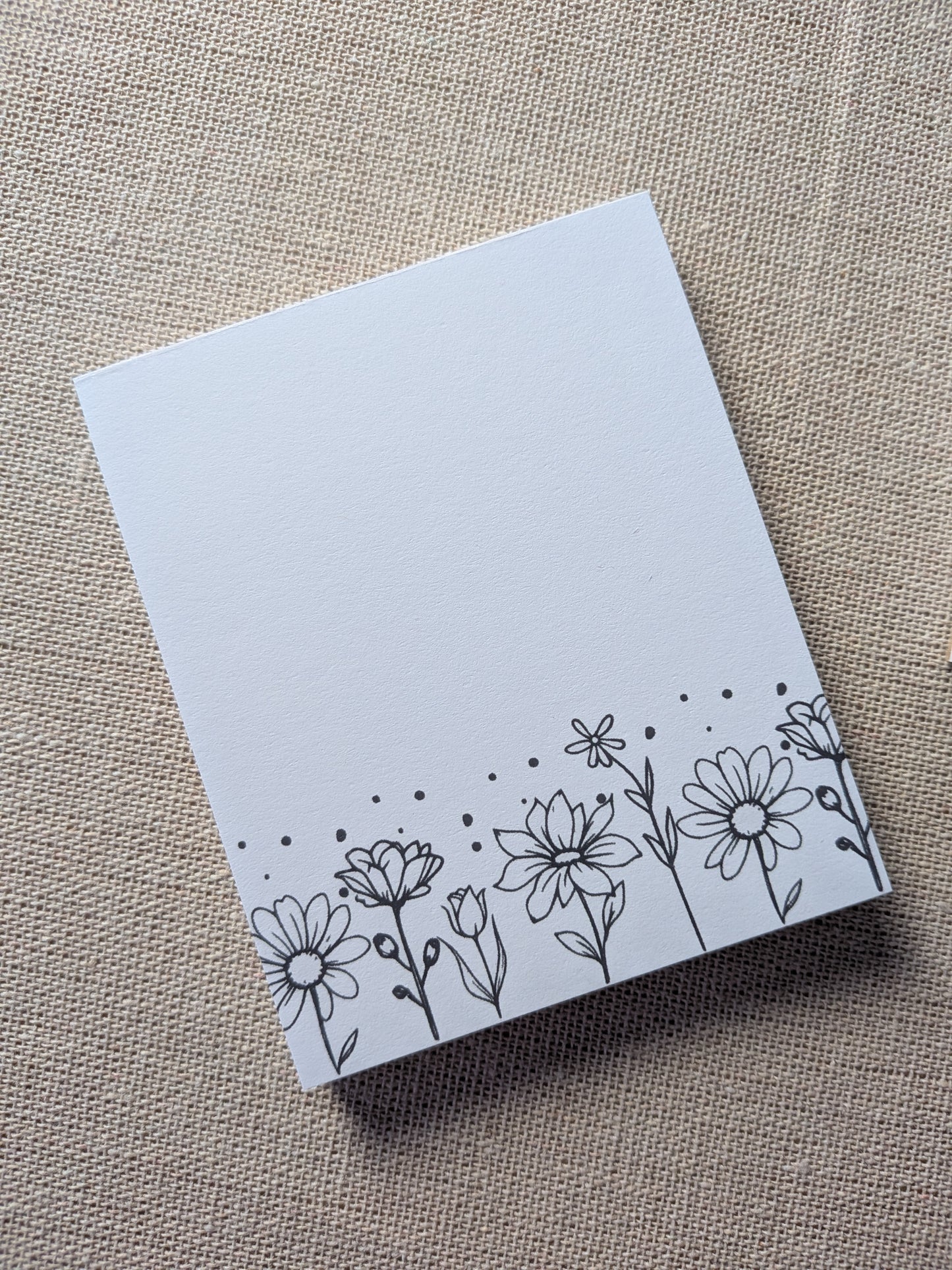 Liebevoll gestaltete Mini-Notizblöcke sanfte Wildblumen| 3er Set