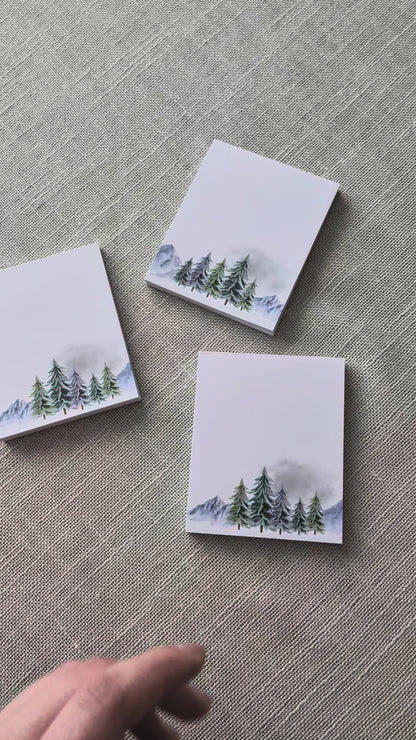 Liebevoll gestaltete Mini-Notizblöcke "Schwarzwaldstille" | 3er Set